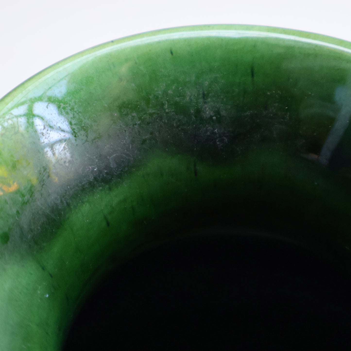 Glossy Green Glazed Jug