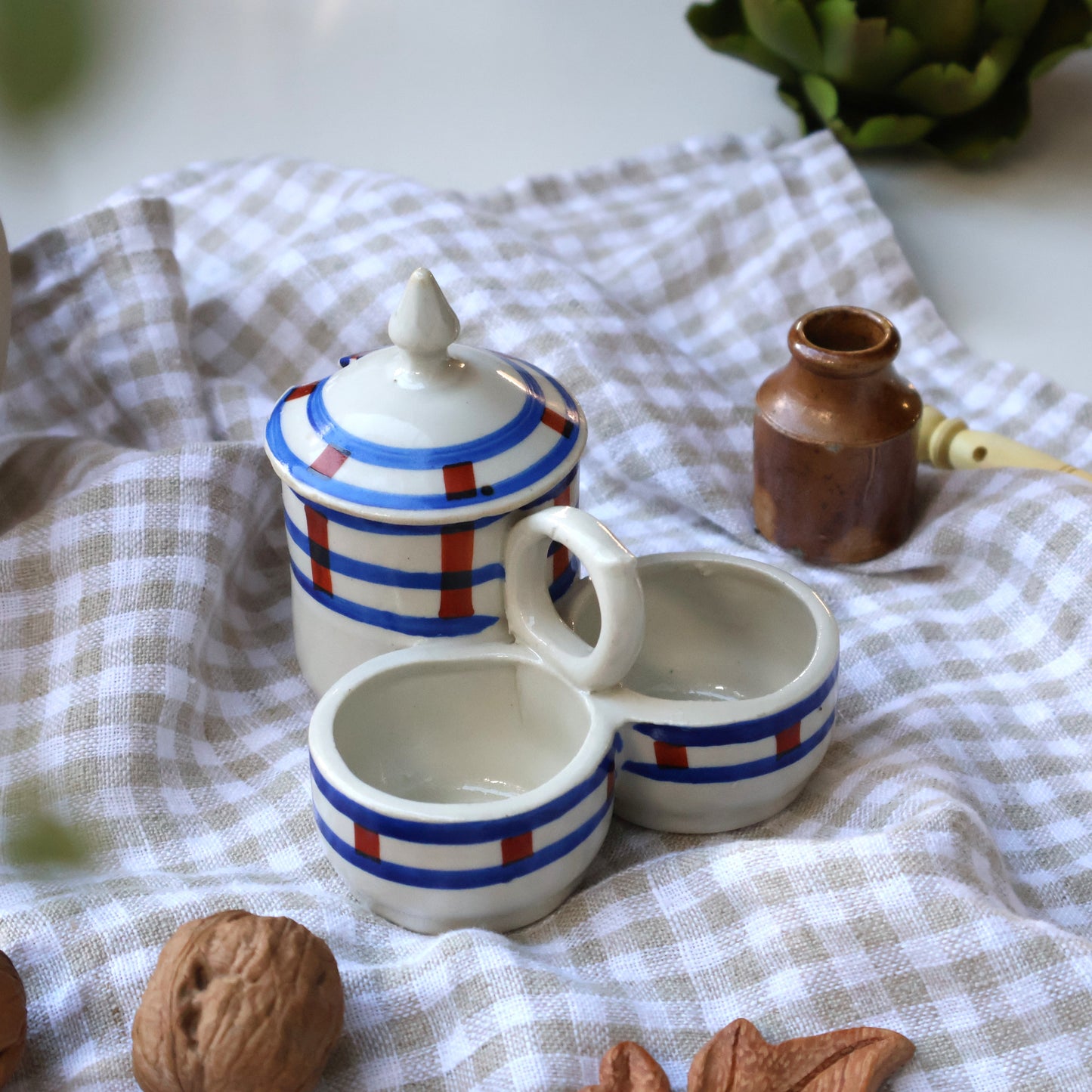 Bearn-Style Mustard, Salt and Pepper Pinch Pot