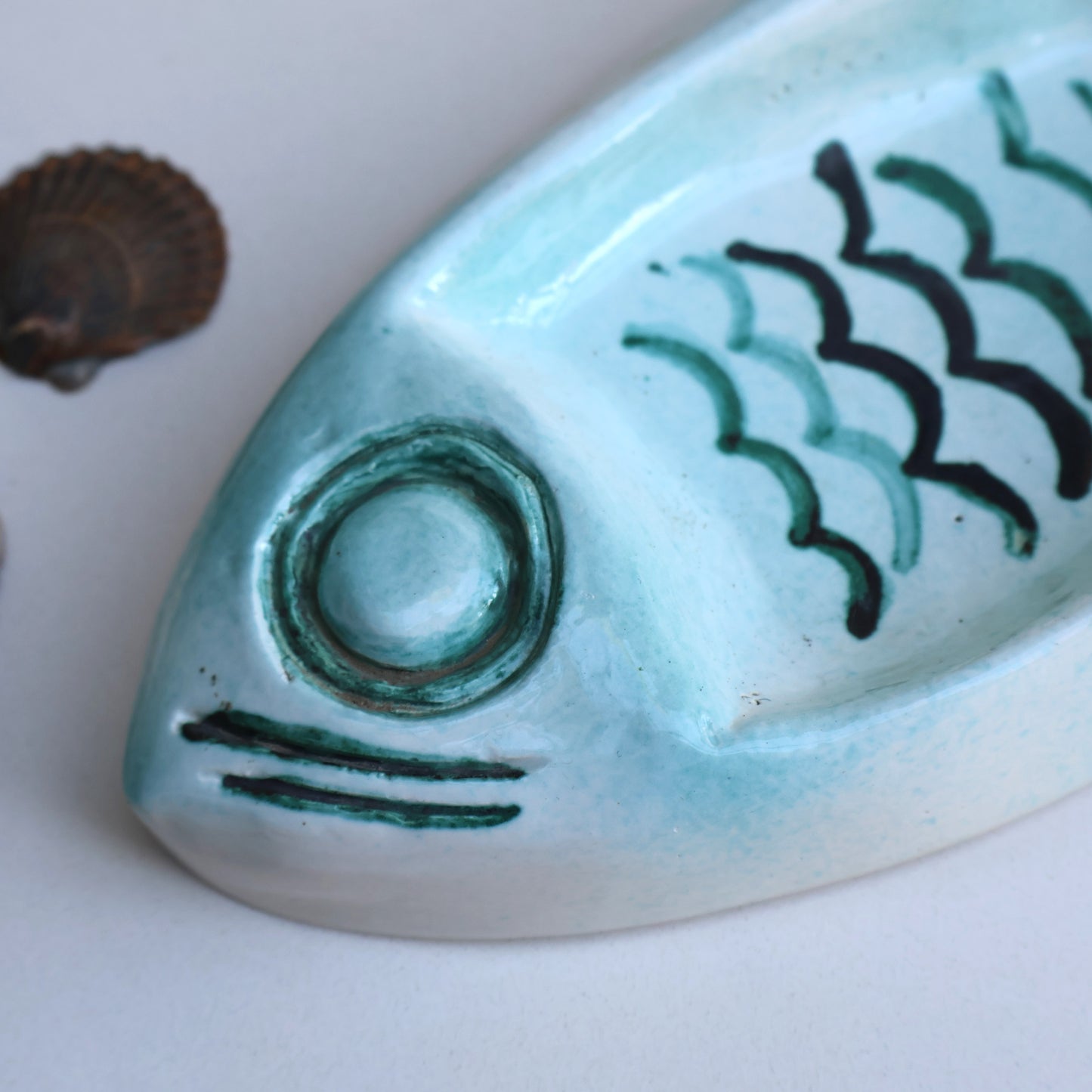 Turquoise Fish Dish