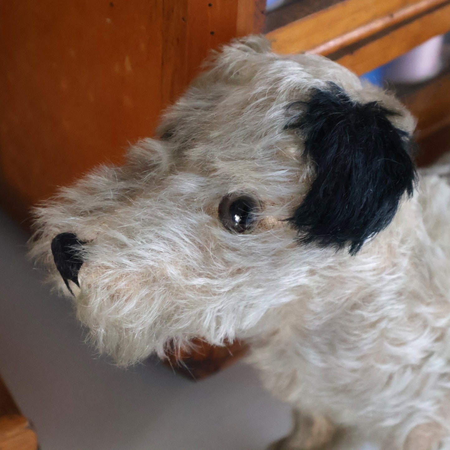 Vintage Mohair Terrier Dog Toy