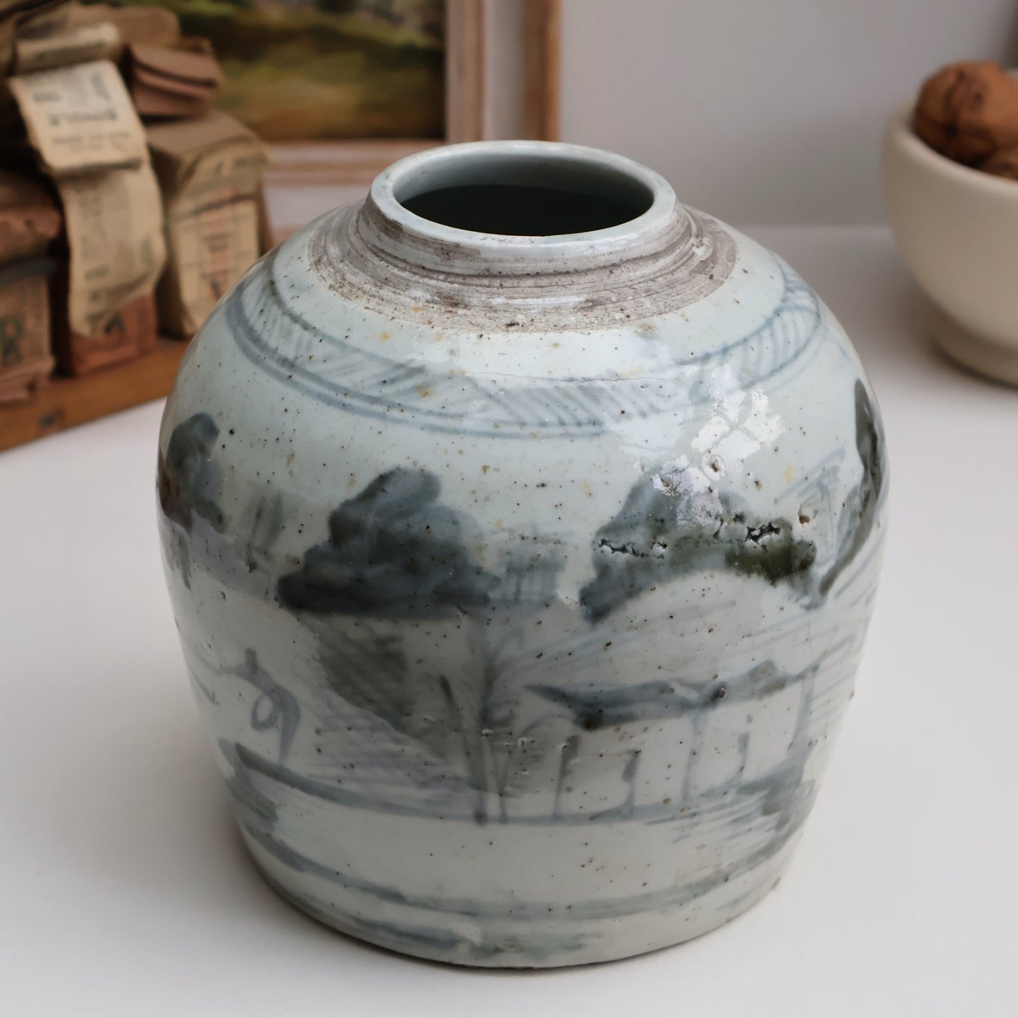 Chinese Ceramic Ginger Jar (Large)