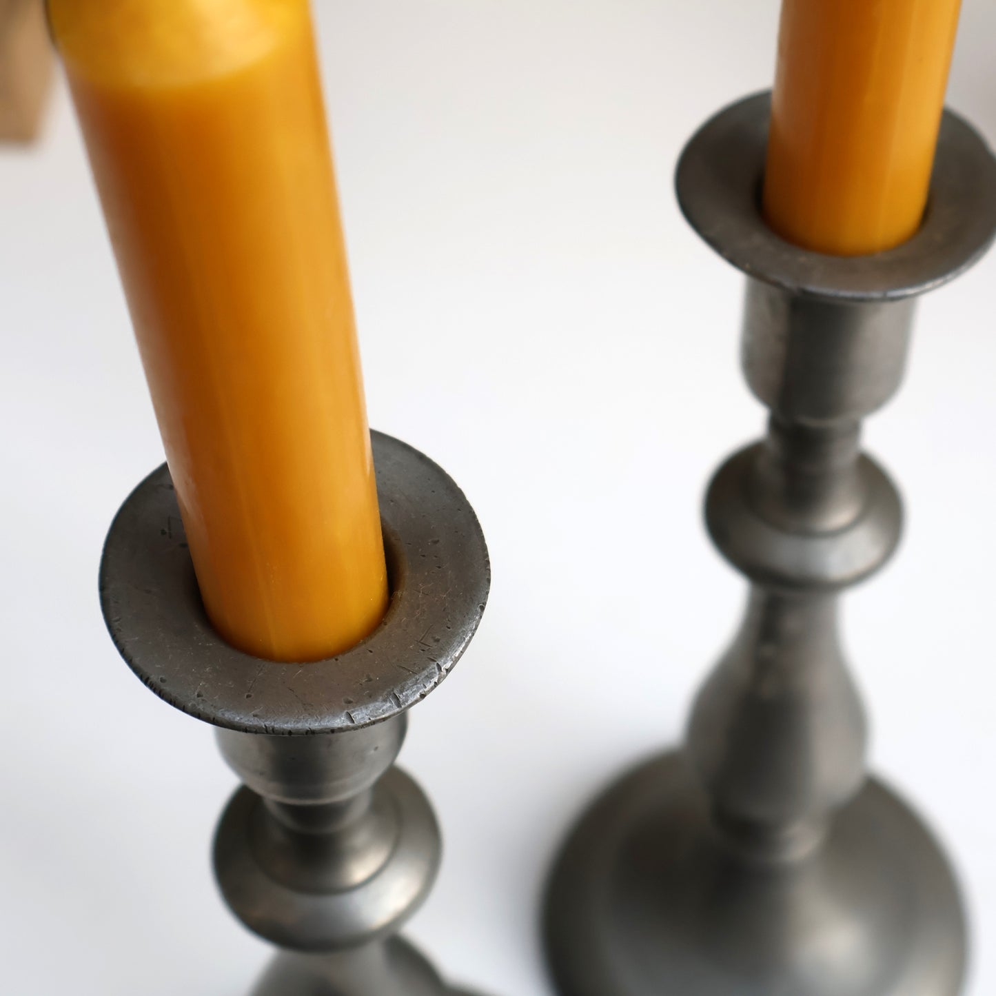 Pair of Pewter Candlesticks