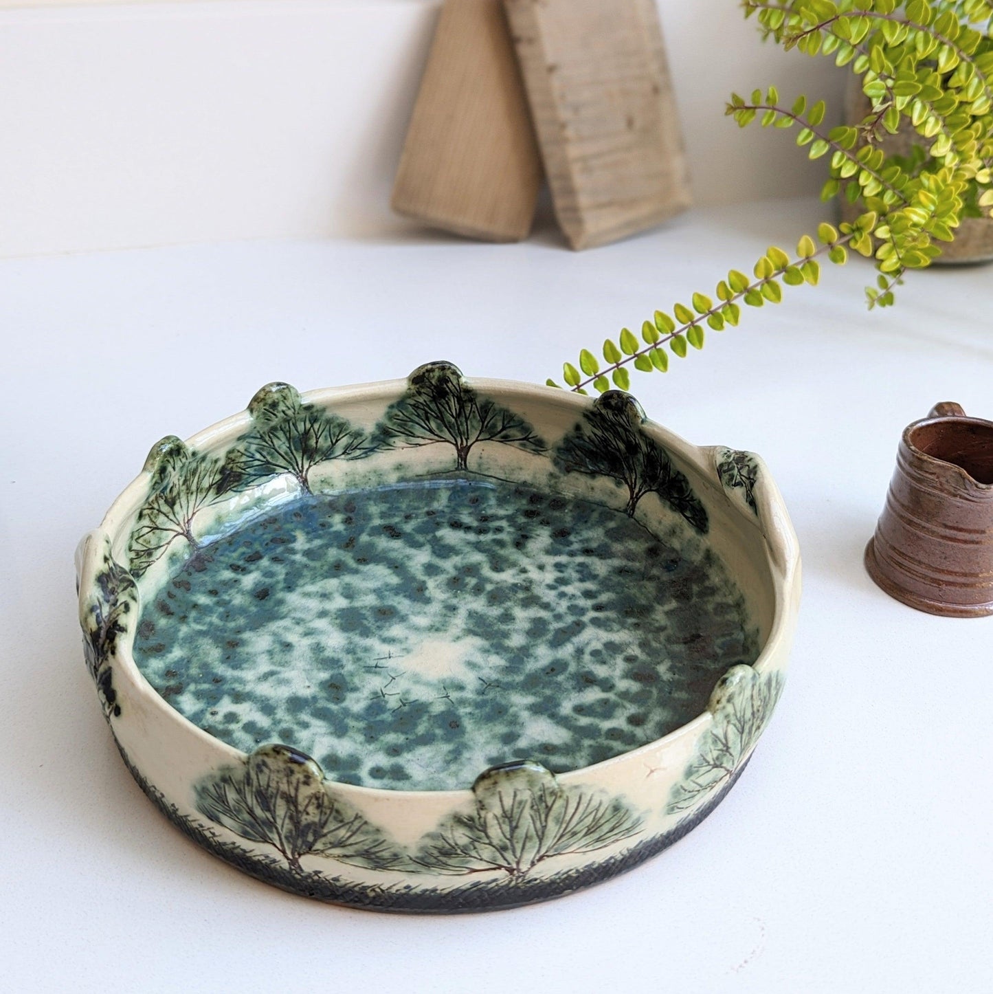 RESERVED Peter Bolton 'Sweet Green Earth' Dish