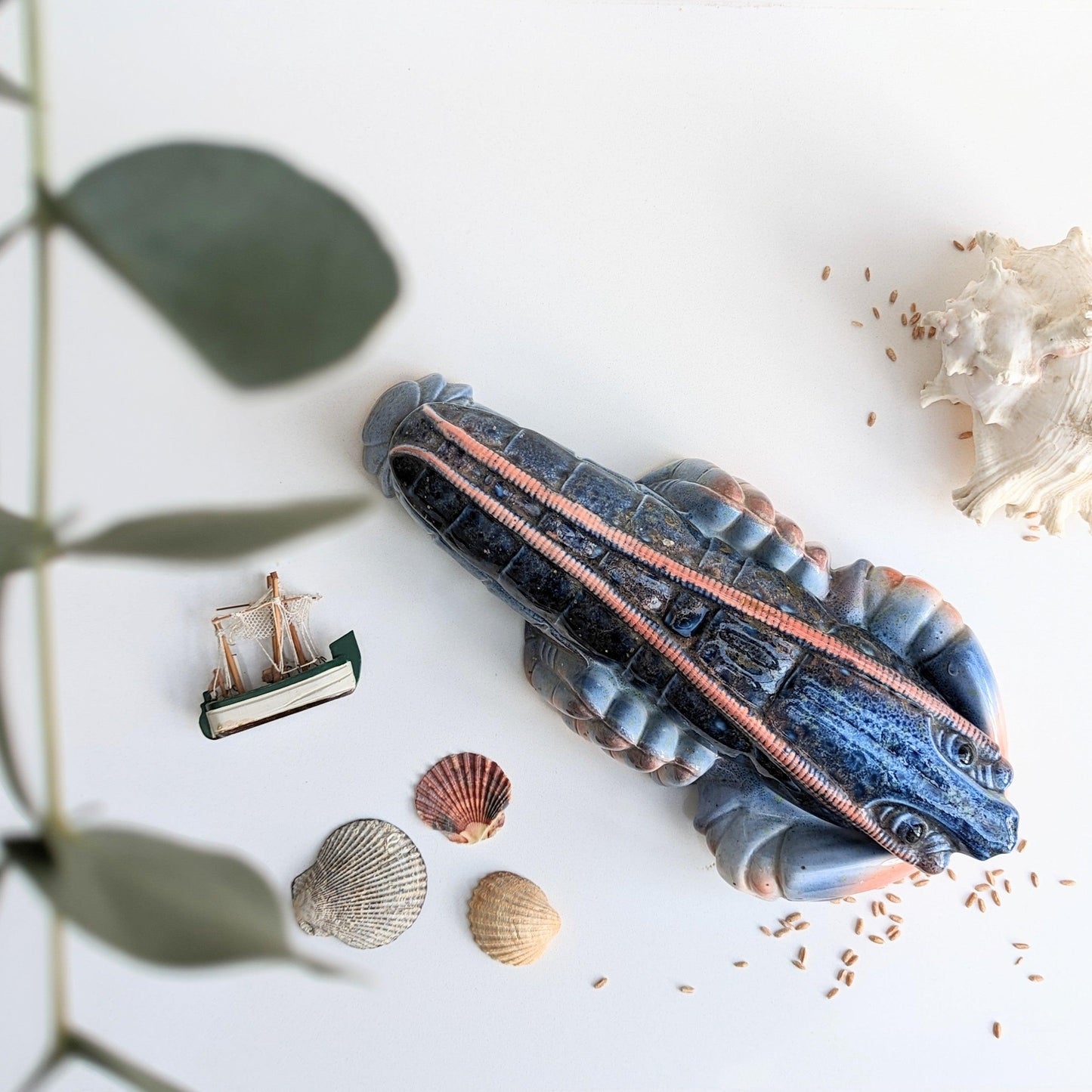 Michel Caugant Blue Lobster Tureen