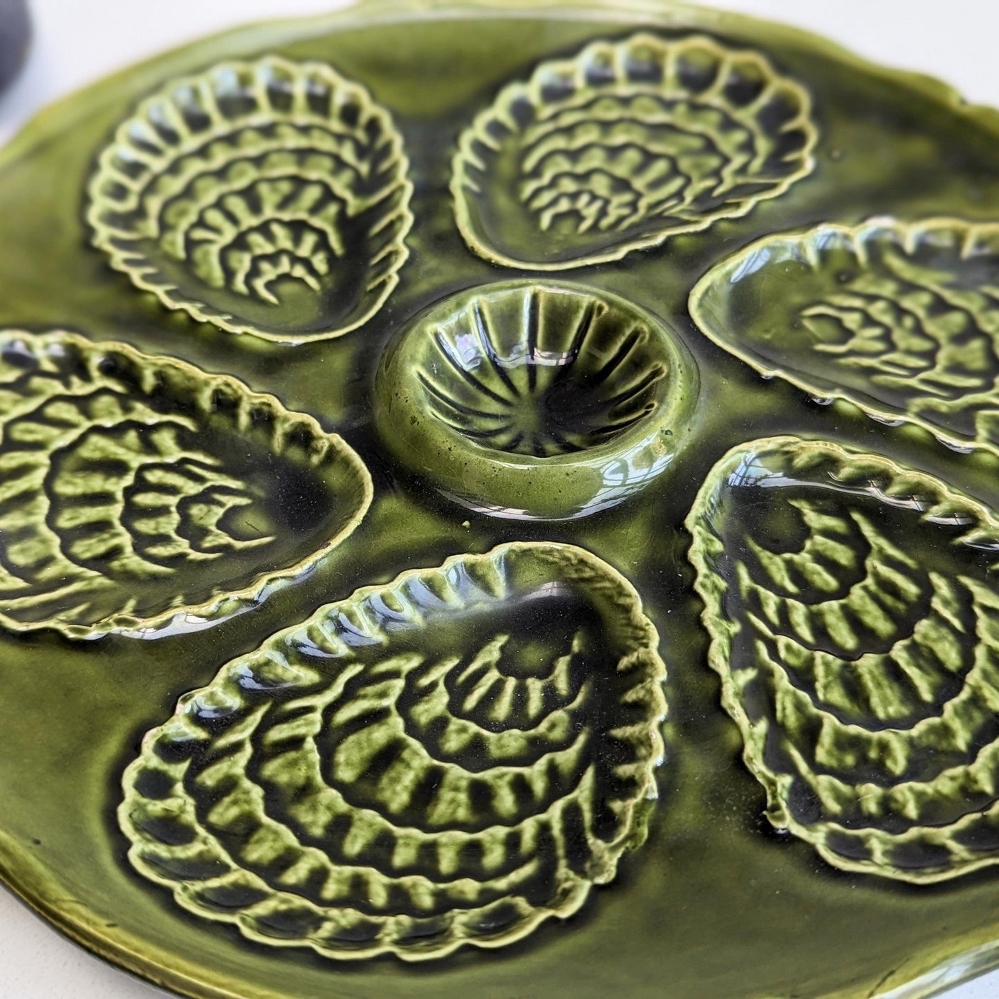 ADP Majolica 1960s Oyster Plates