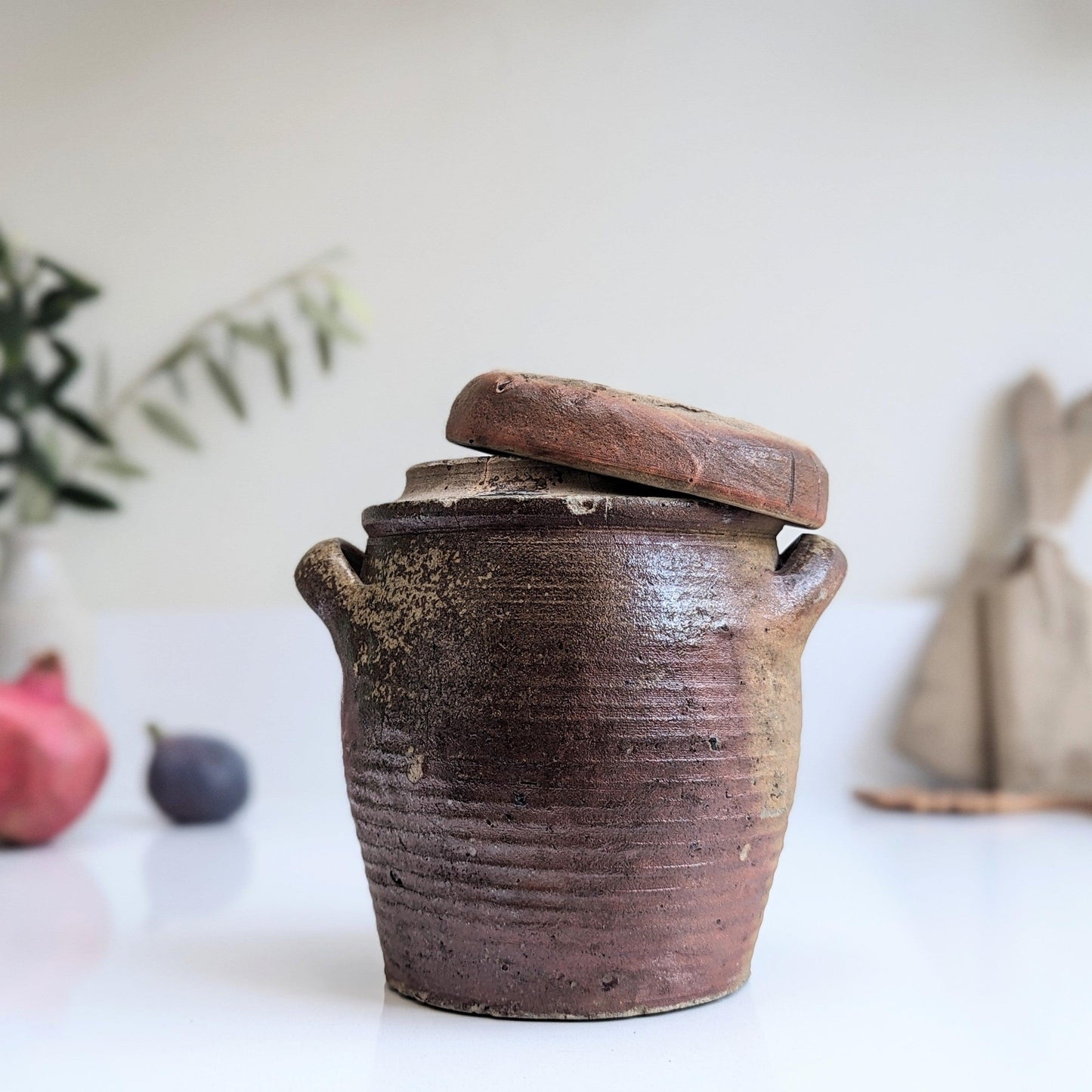 Rustic French Oil/Bread Pot