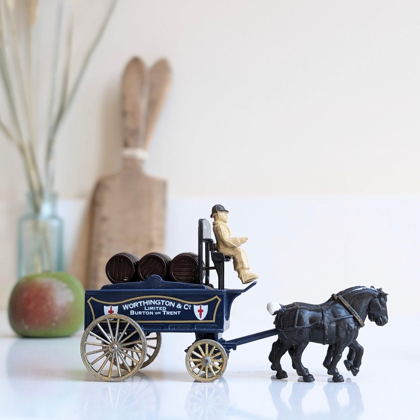 Model Wagon and Horse