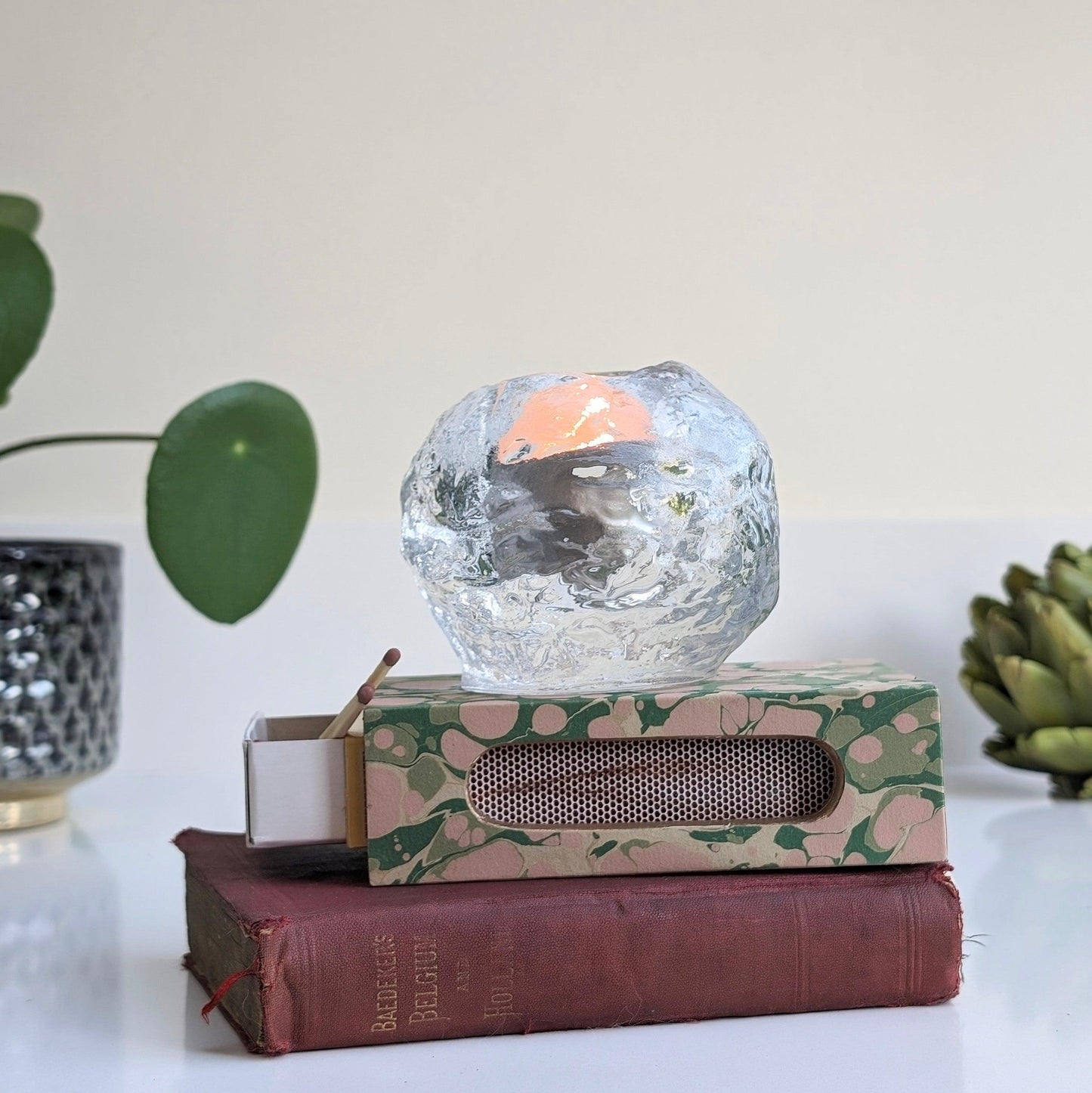Kosta Boda Snowball Tealight Holder