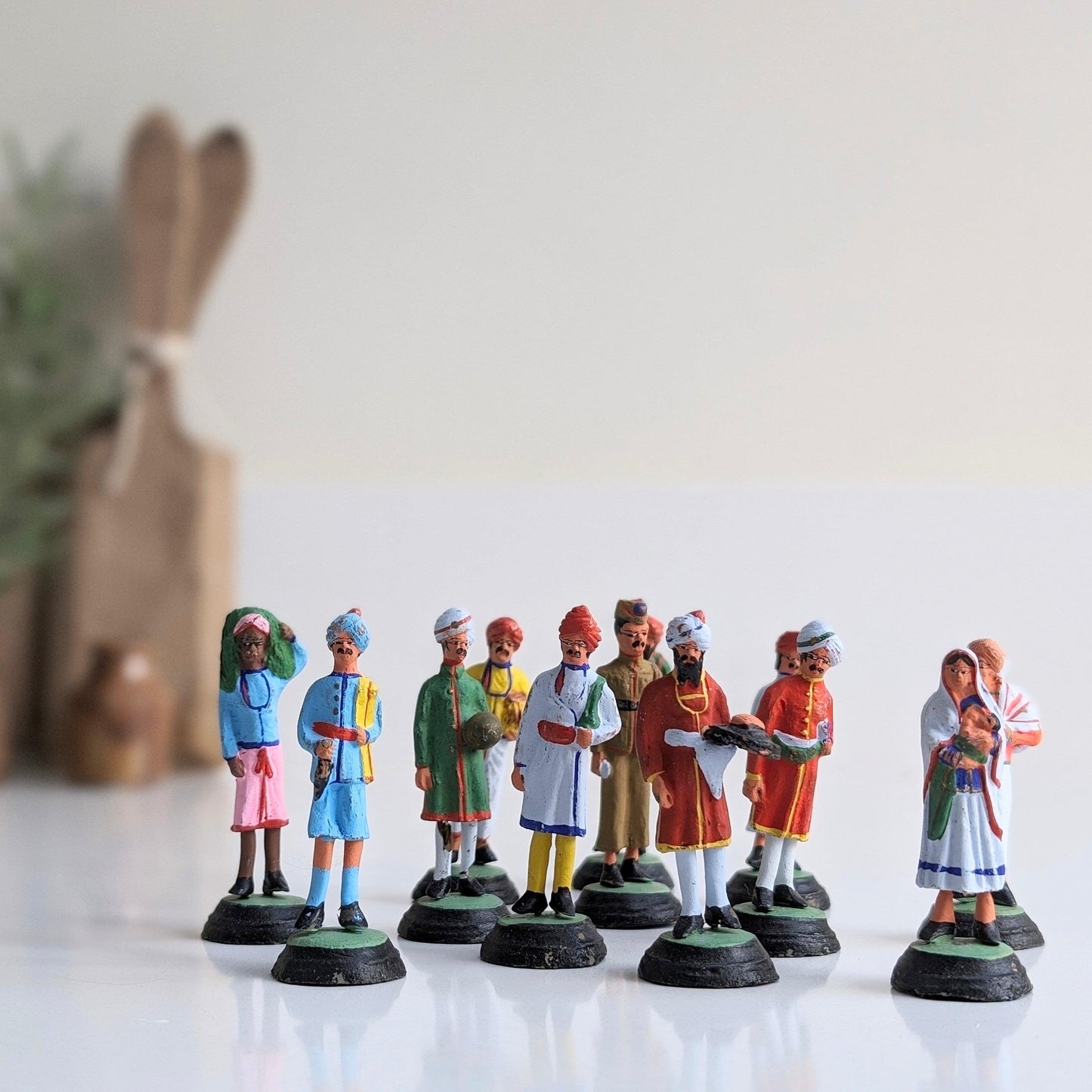 Vibrant Indian Clay Figures