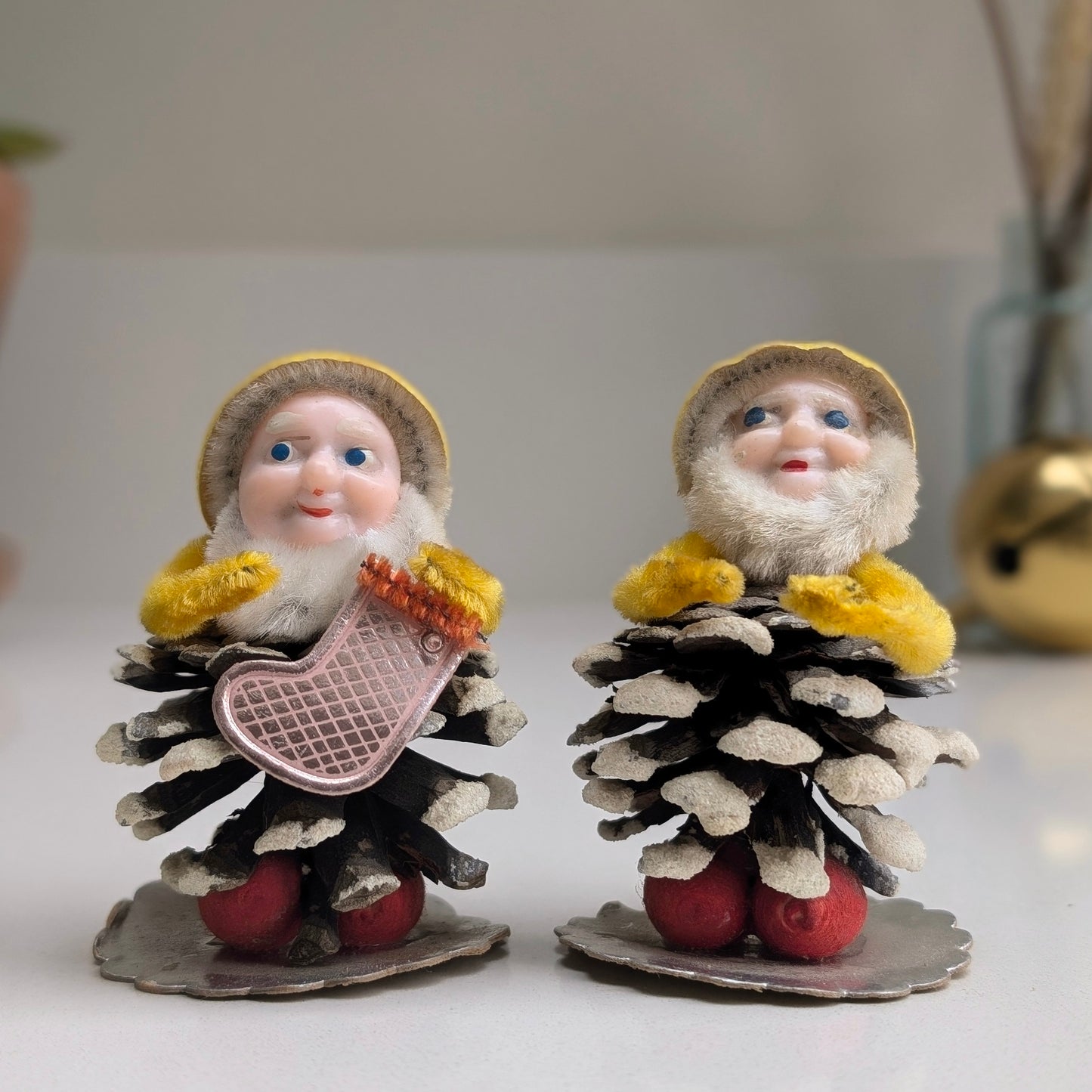 RARE Vintage Pinecone Christmas Gnomes