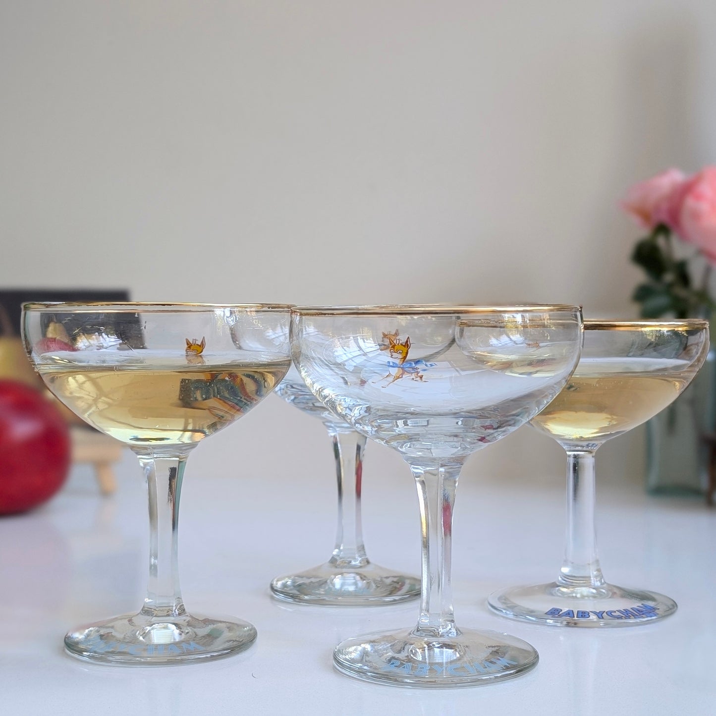 Babycham Glasses Rare 1960s Style (4)