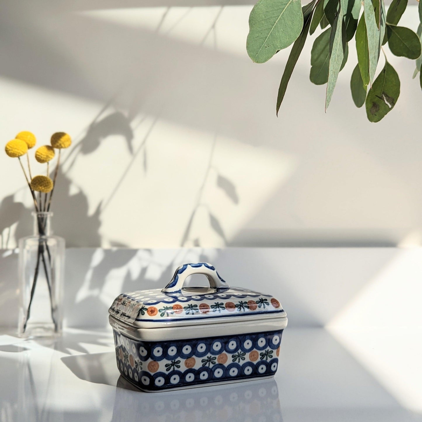 Polish Pottery Butter Dish