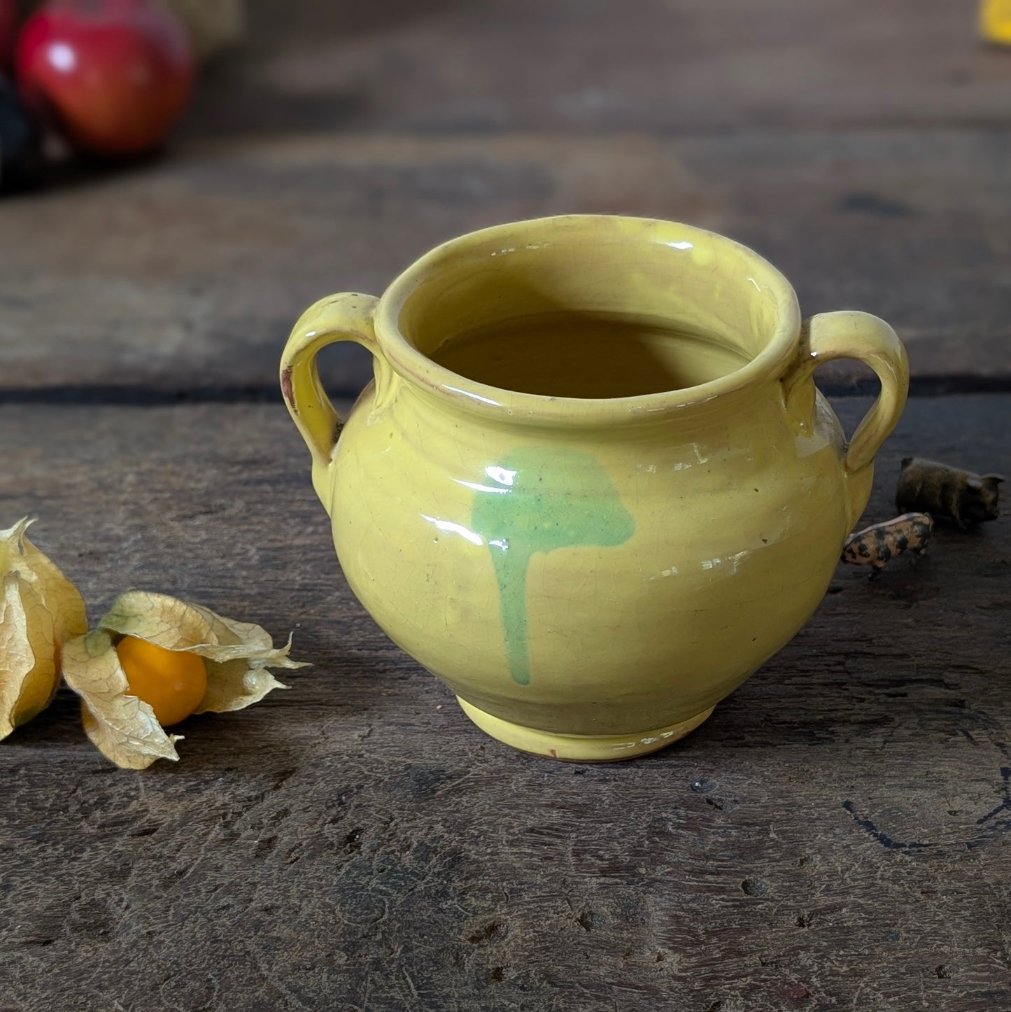 Small Yellow Urn Vase