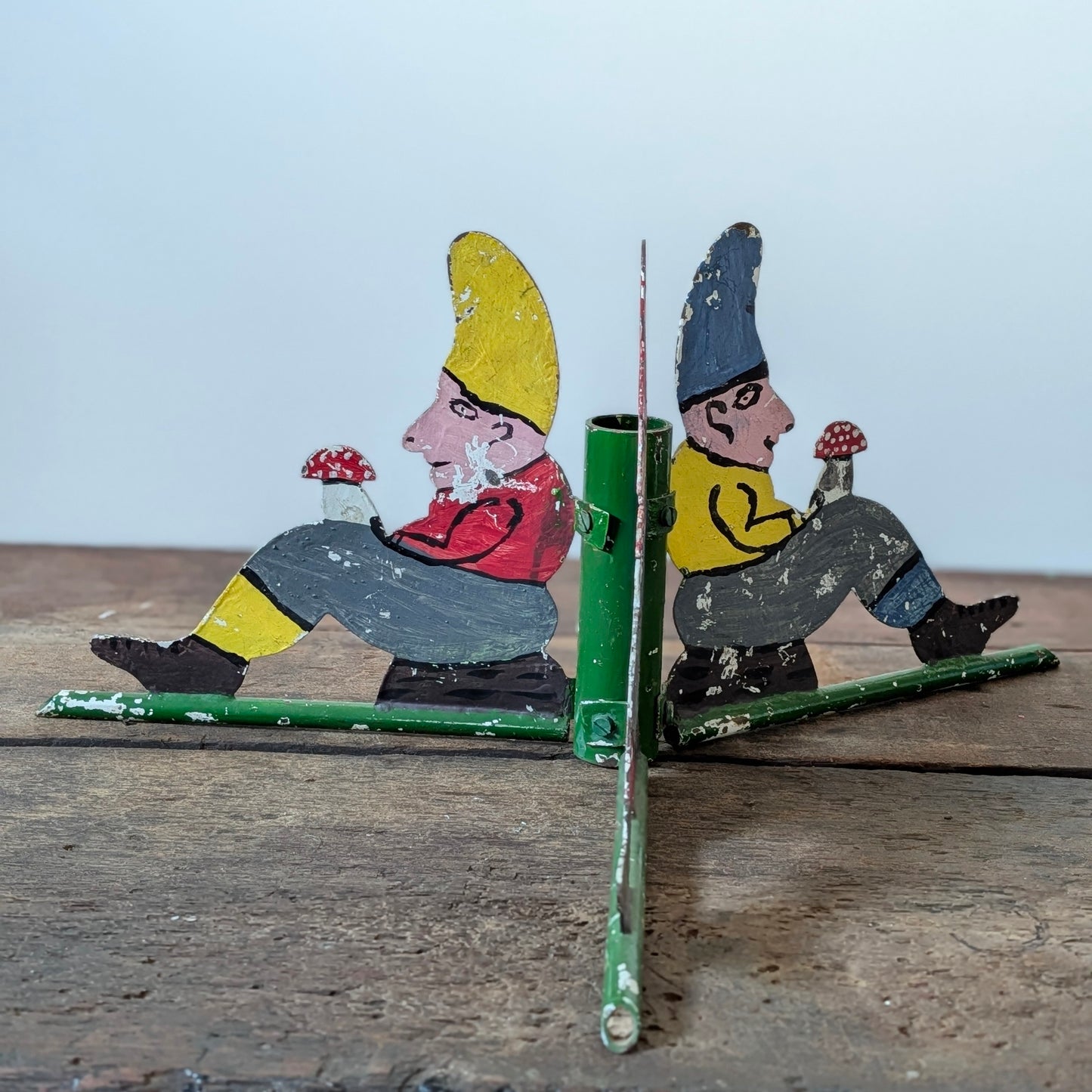 RARE German Elf Christmas Feather Tree Stand