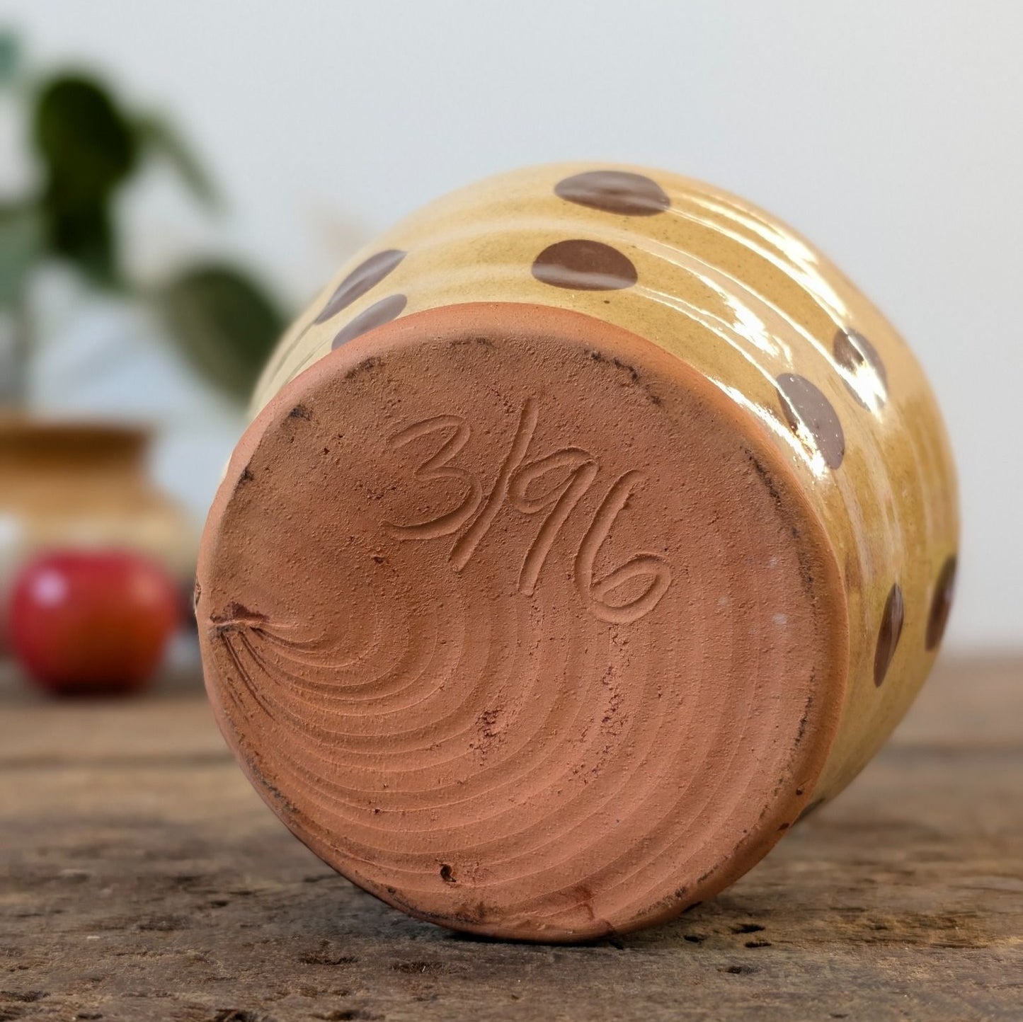 Polka Dot Ceramic Studio Pot