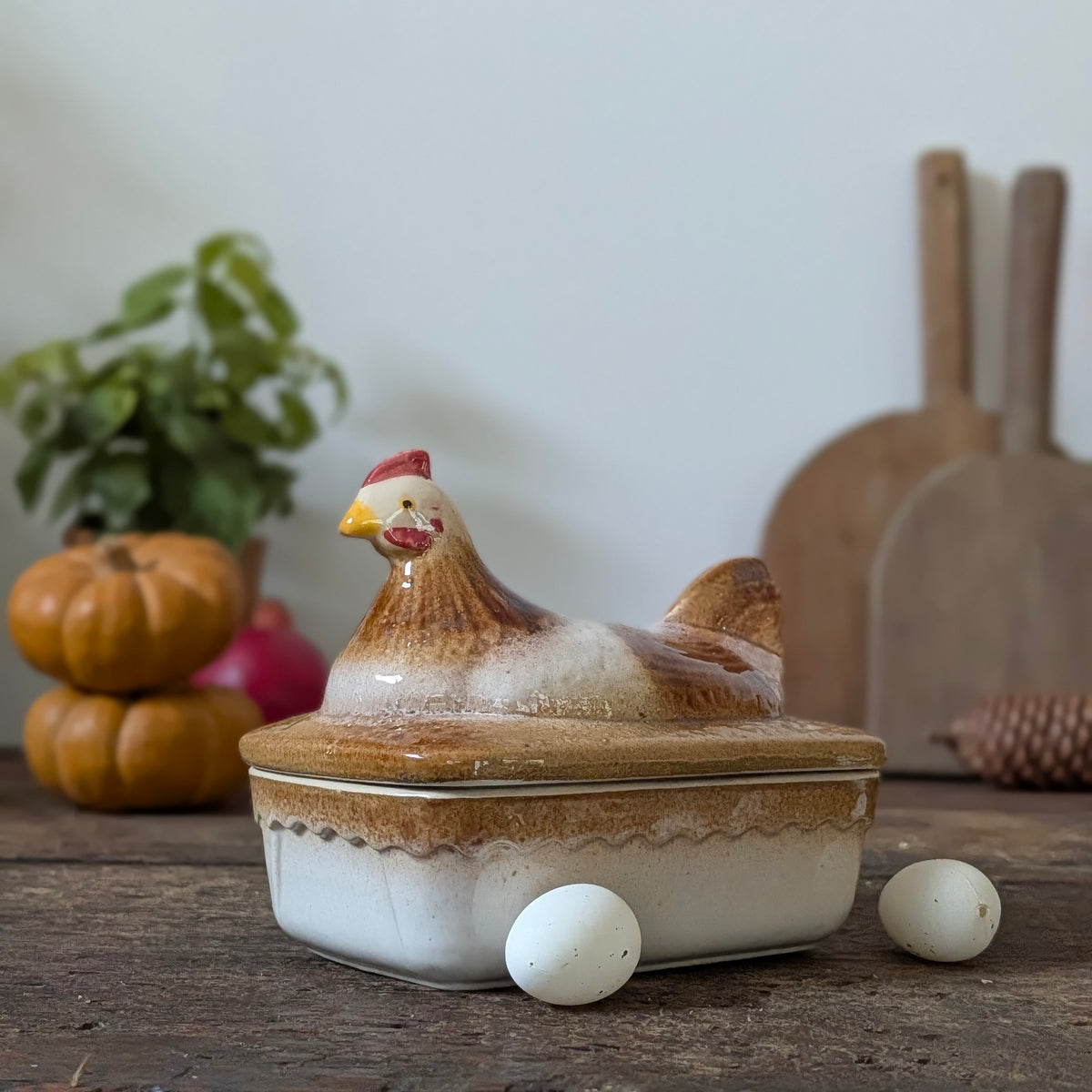 Chicken Ceramic Lidded Dish