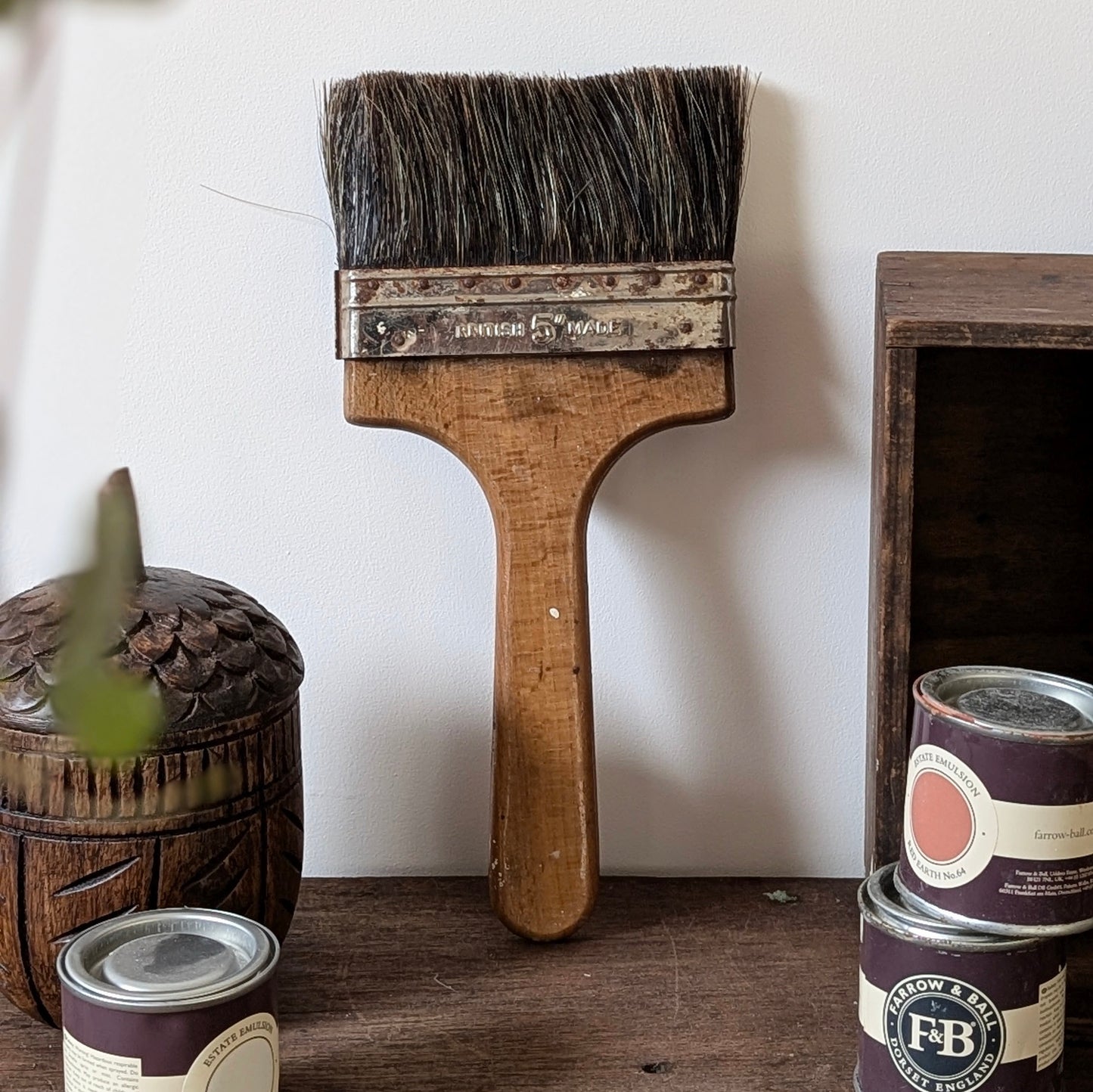 Large Rustic Time-worn Paint Brush