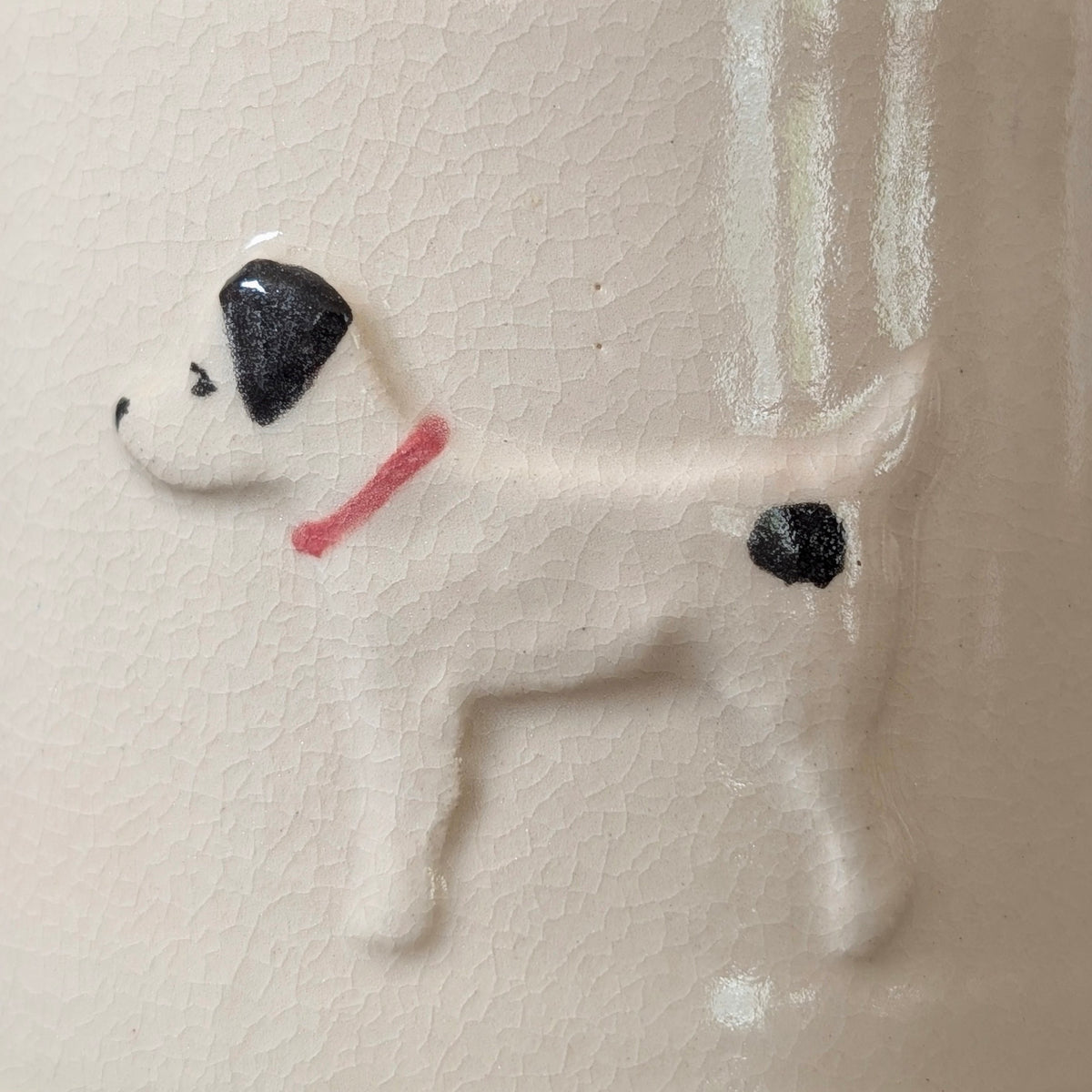 Hogben Pottery Jack Russell Mug - Cream