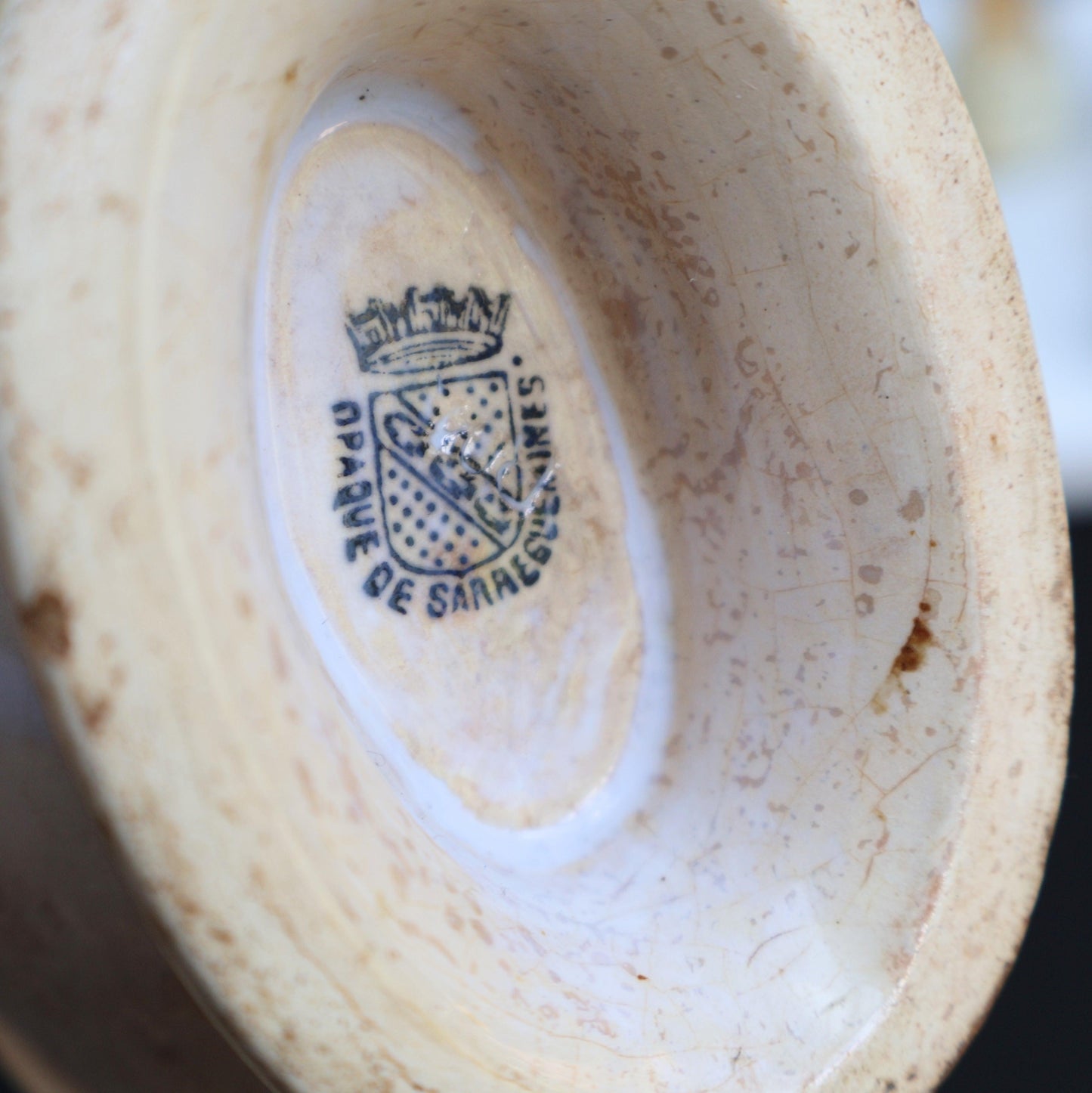 Antique French Sarreguemines Gravy Boats