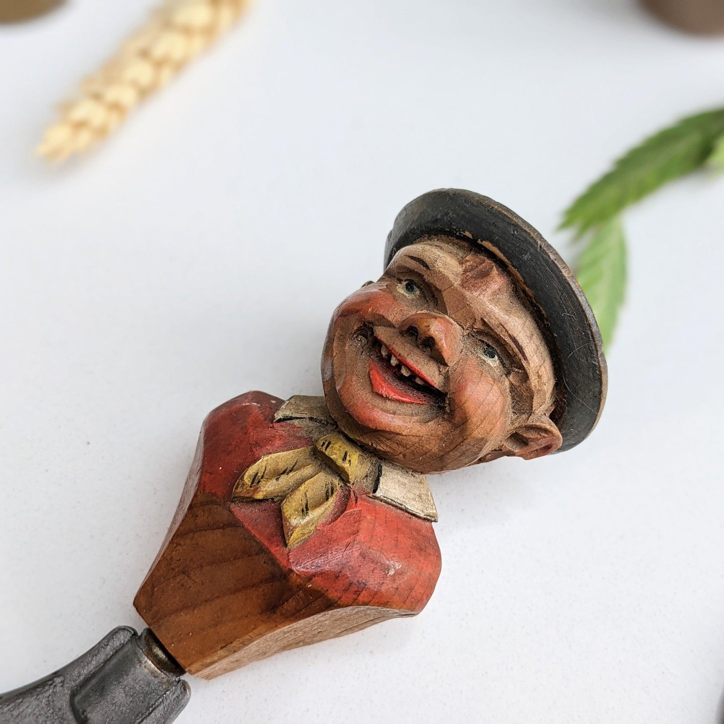 Black Forest Wooden Carved Bottle Opener