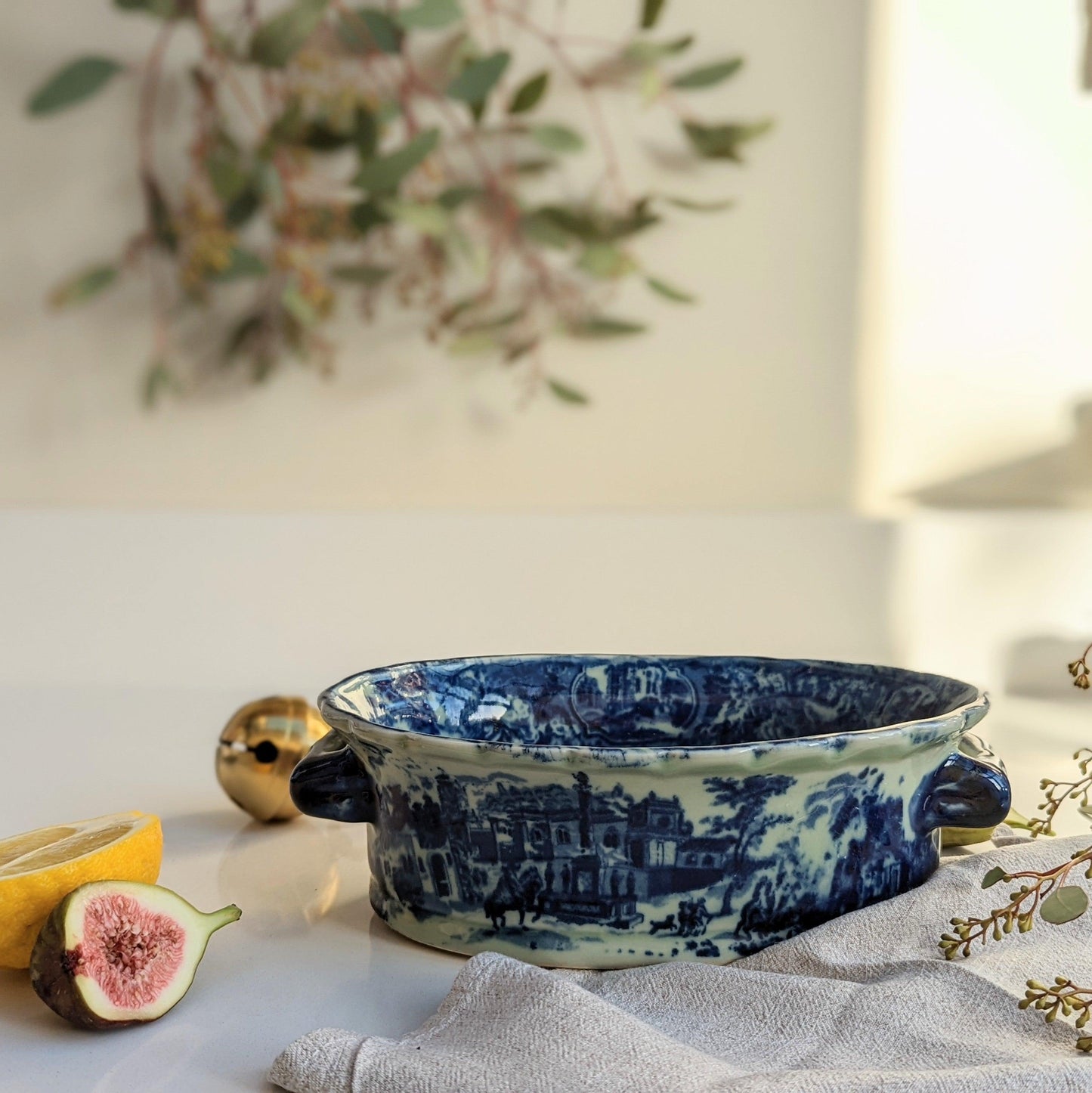Blue and White Dish