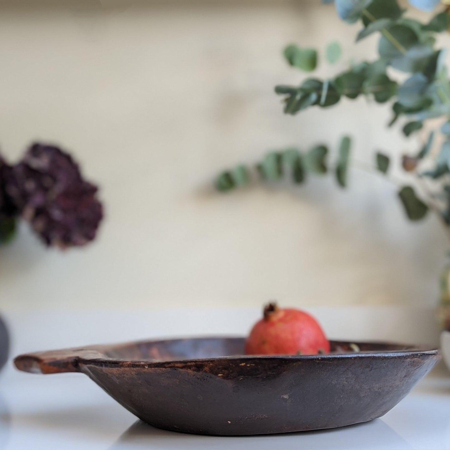 Rustic Hand-carved Wooden Bowl