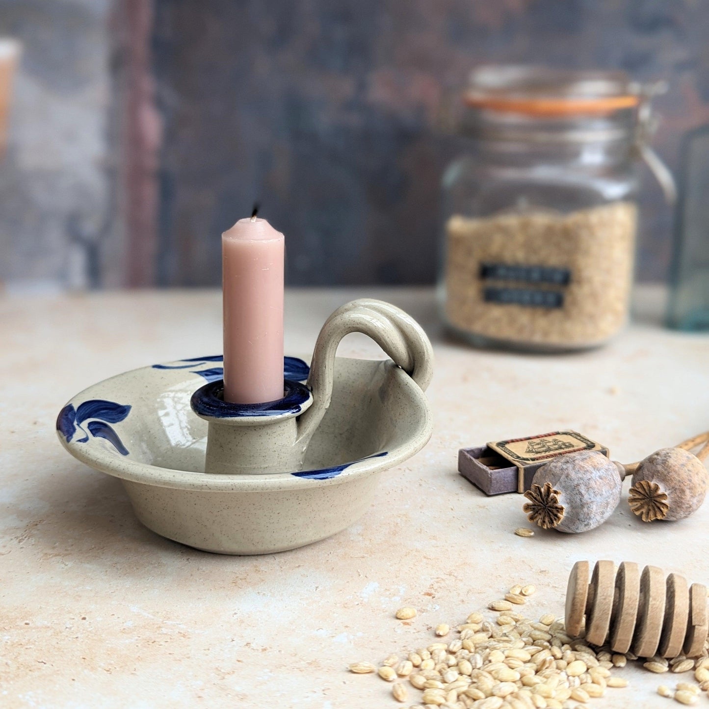 Studio Pottery Candleholder