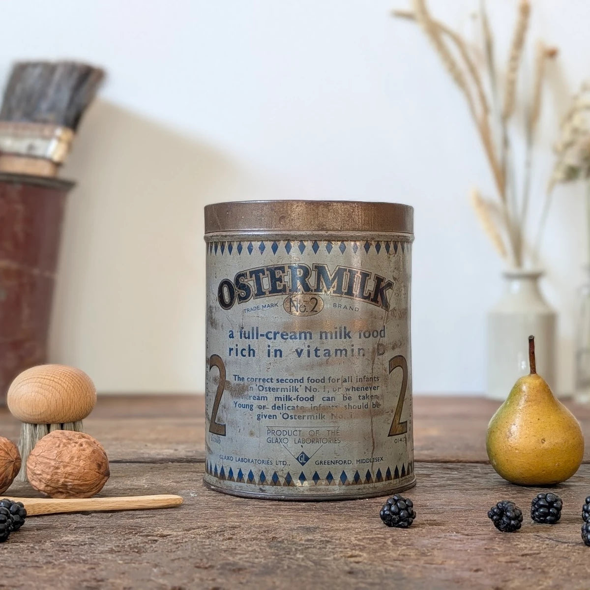 1940s Glaxo Ostermilk No. 2 Baby Milk Tin