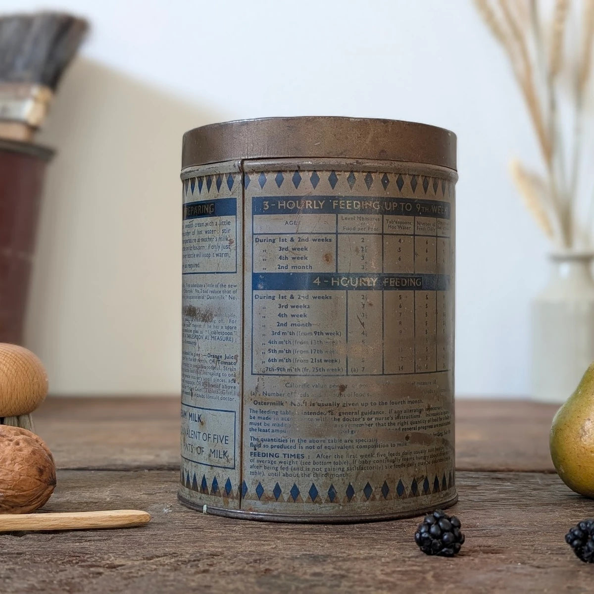 1940s Glaxo Ostermilk No. 2 Baby Milk Tin