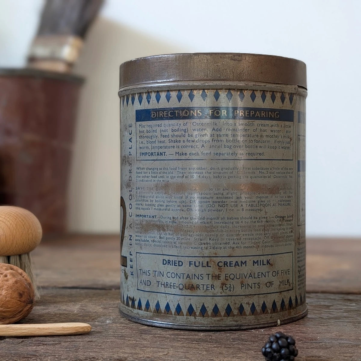 1940s Glaxo Ostermilk No. 2 Baby Milk Tin