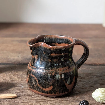 Winchcombe Pottery Black and Terracotta Slipware Jug