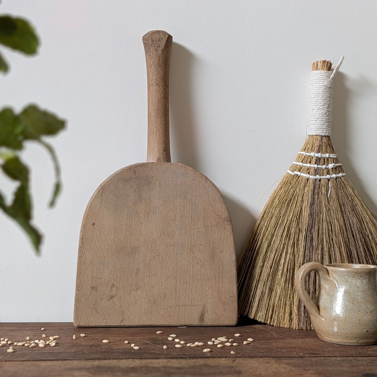 French Wooden Butter/Laundry Paddle C