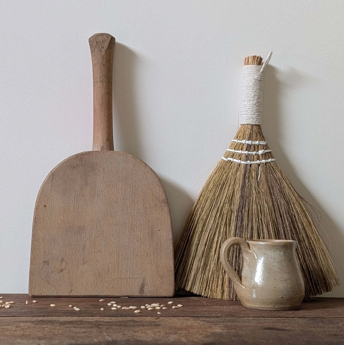 French Wooden Butter/Laundry Paddle C