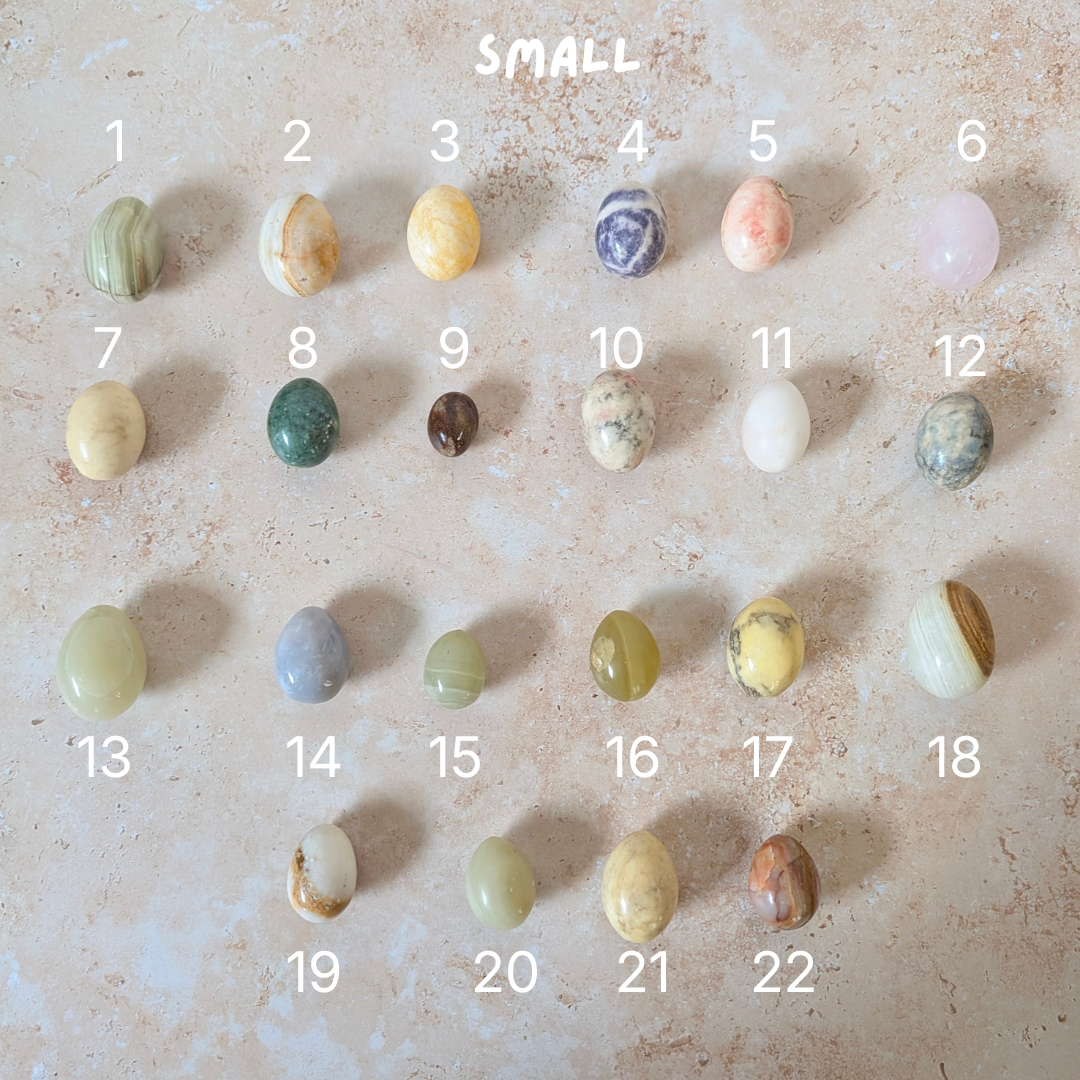 Onyx and Alabaster Eggs (Various Sizes)