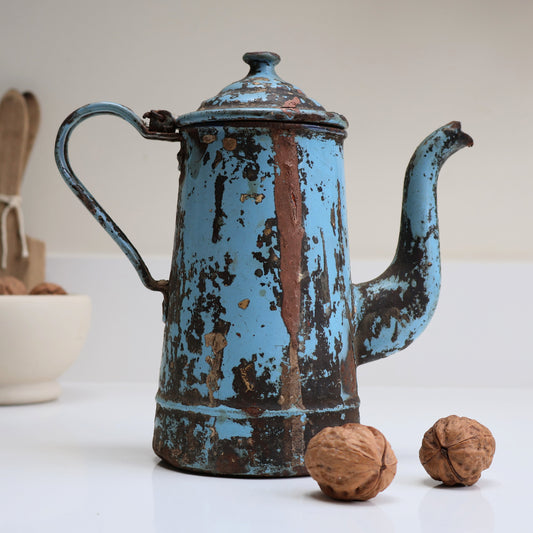 Rustic Enamel Coffee Pot