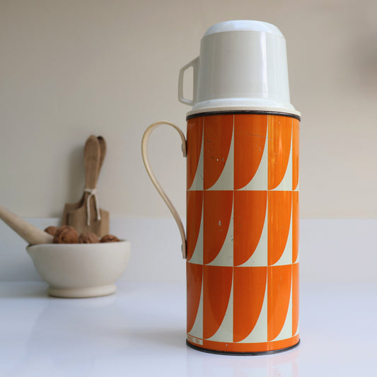 Vintage Thermos Flask - Orange