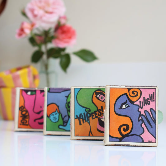 Pop Art 'Cornish Match Co' Matchboxes