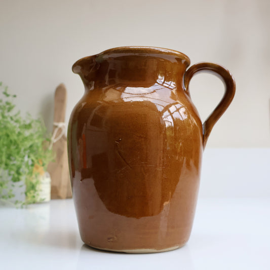 Glossy Brown Jug