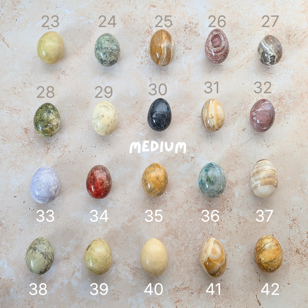 Onyx and Alabaster Eggs (Various Sizes)