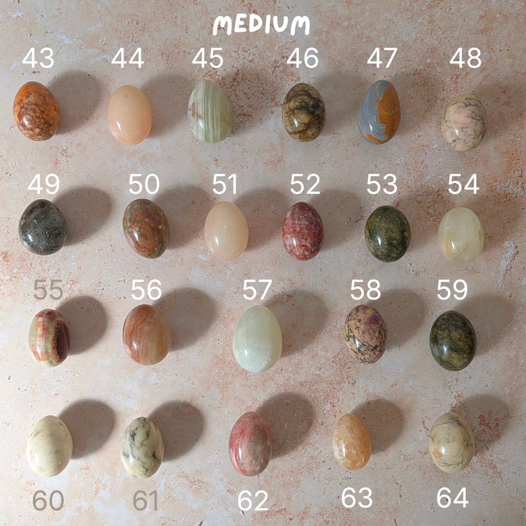 Onyx and Alabaster Eggs (Various Sizes)