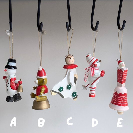 Vintage Wooden Christmas Decorations (sold separately)