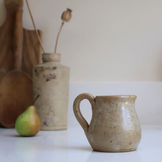 Small Neutral Jug (Speckled Cream)