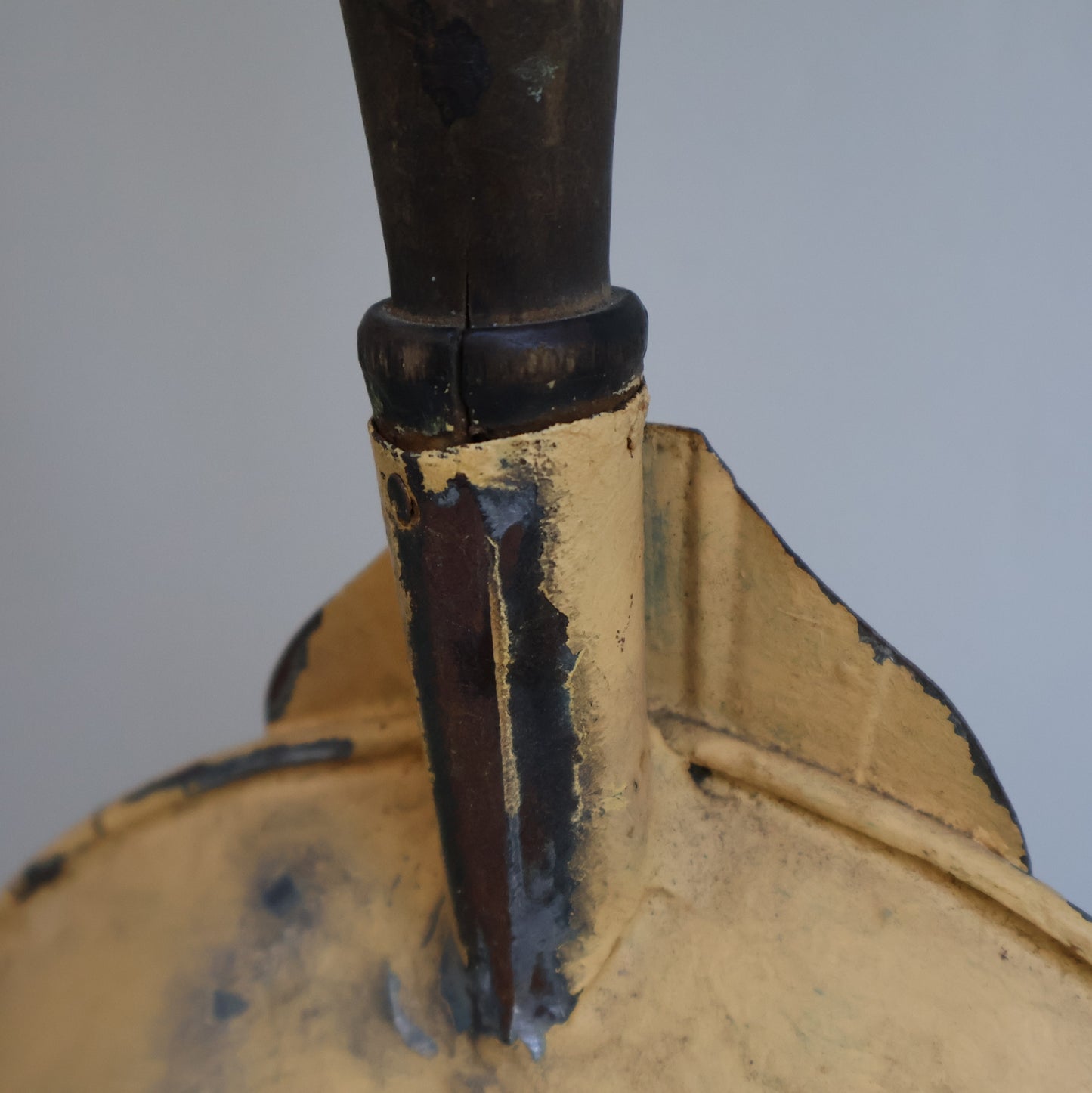 Timeworn Yellow Painted Colander