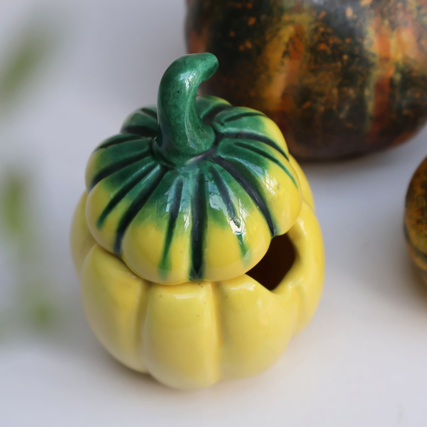 Yellow Pumpkin Pot