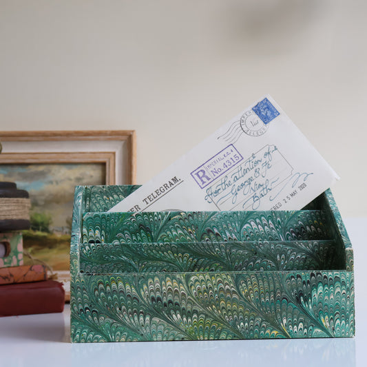 Marbled Paper Letter Rack