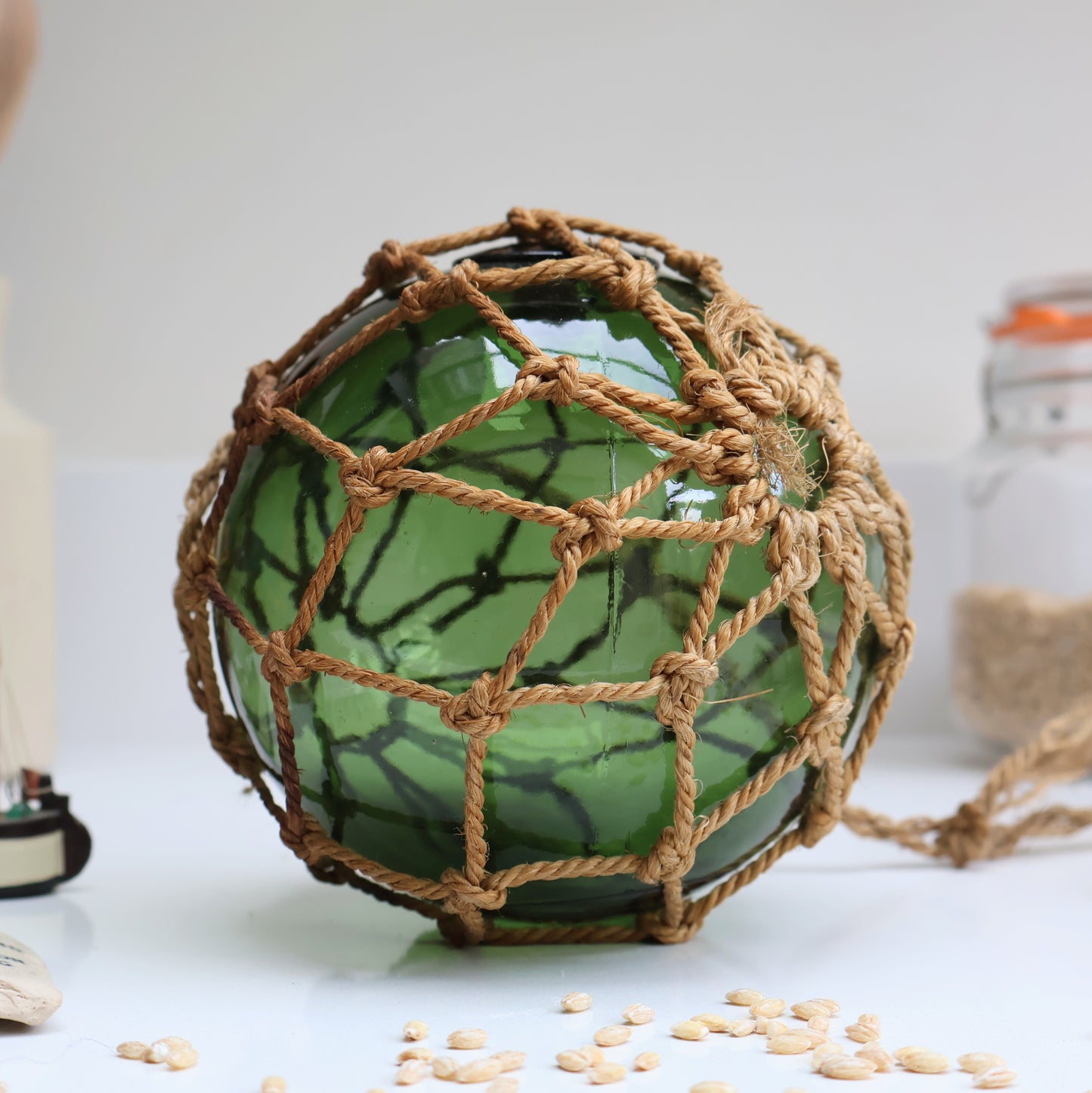 Vintage Green Glass Buoy