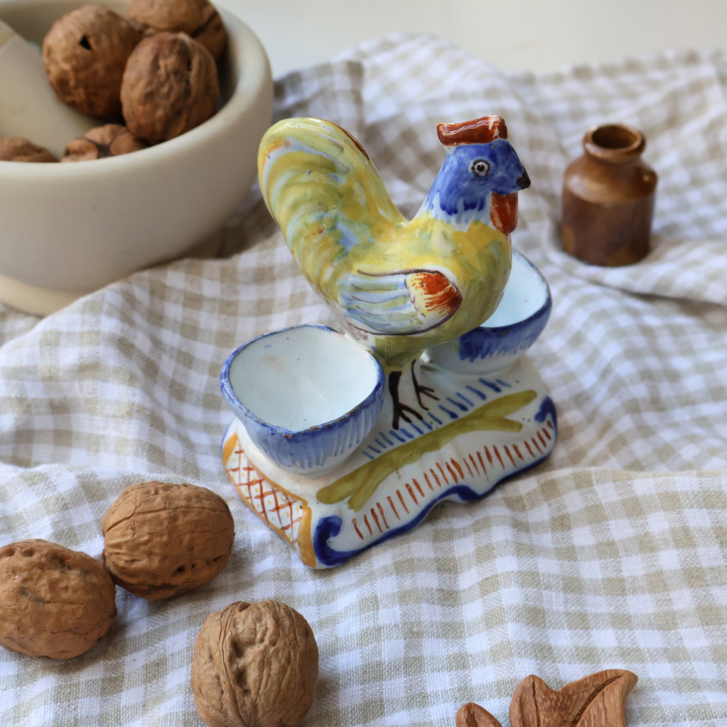 Faience Granville Cockerel Pinch Pot