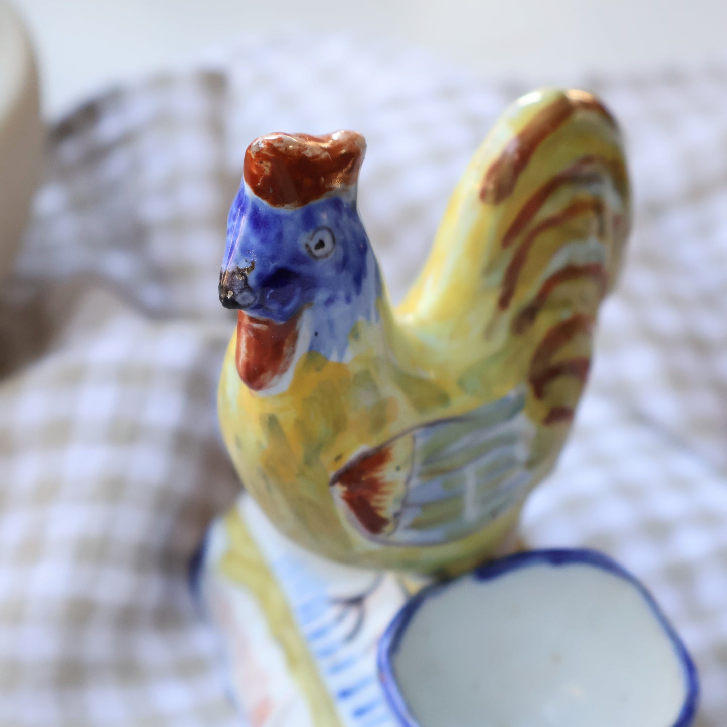 Faience Granville Cockerel Pinch Pot