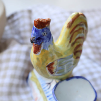 Faience Granville Cockerel Pinch Pot