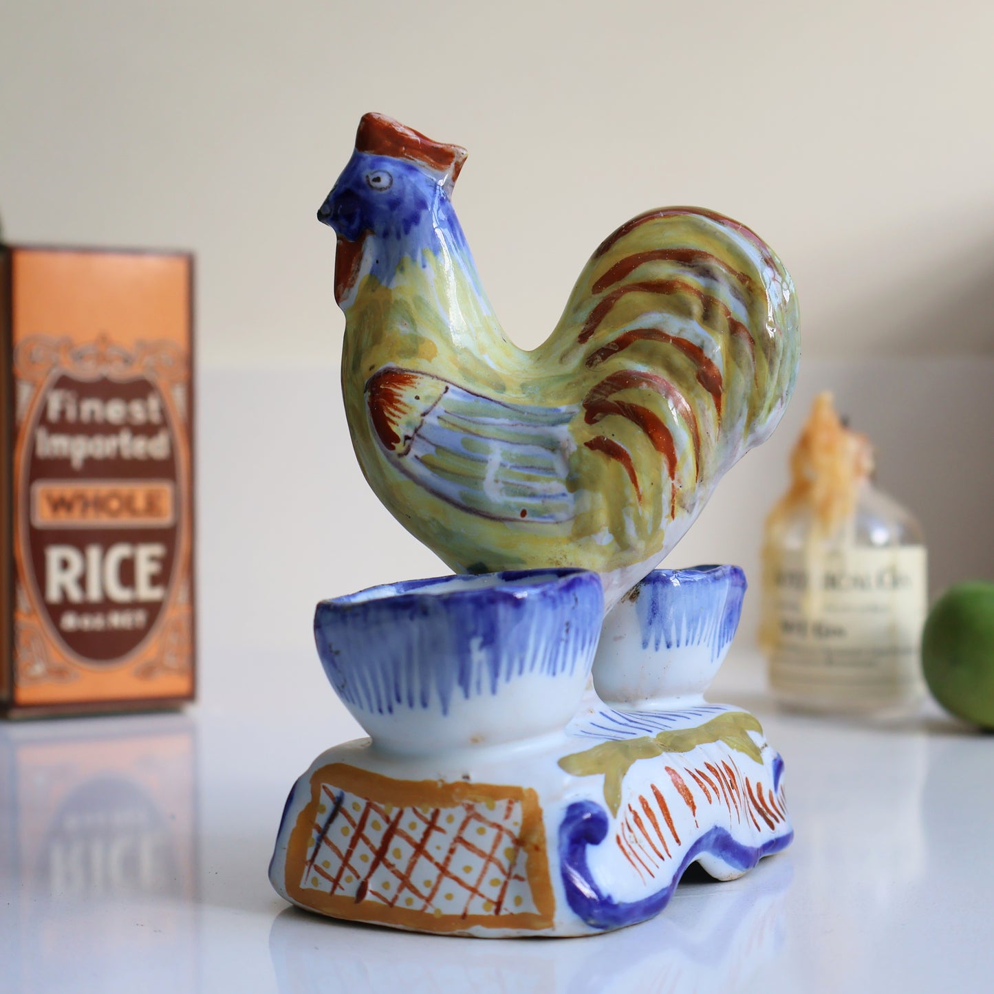 Faience Granville Cockerel Pinch Pot